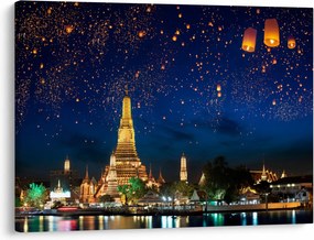 Obraz - Lampiony szczęścia, Bangkok (70x50 cm)