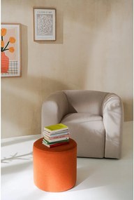 Wełniany puf w kolorze terakoty Folk – noo.ma