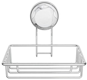 Samoprzylepna stalowa mydelniczka w kolorze srebra Bestlock Bath – Compactor