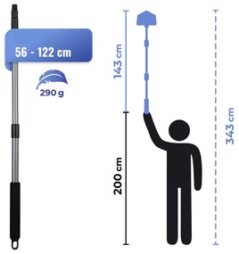 Wielofunkcyjny mop na teleskopowym drążku MULTIFLEX