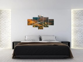 Obraz mostu w szkockiej dolinie (125x70 cm)