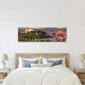Obraz - Panorama Bratysławy, Słowacja (170x50 cm)