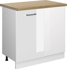 Szafka narożna biały wysoki połysk 86x60x81.6 r-line