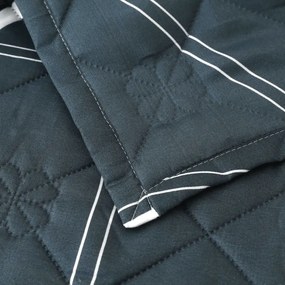 Letnia kołdra GRIDON 140x200 cm, czarna