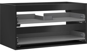 Mexen Box-A korpus szafki podumywalkowej 90 cm, 2 szuflady, czarny mat - 91AX0-0900-470-2-71