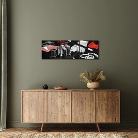 Obraz rzeczy magika (z zegarem) (90x30 cm)