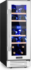 Klarstein Vinovilla 29.5cm 17 Butelek Winiarka Podblatowa Dwustrefowa Biały