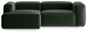 Zielony narożnik (lewostronny/z szezlongiem) Bergamo – Cosmopolitan Design