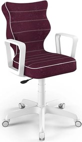 Krzesło obrotowe z podłokietnikami Norm White rozmiar 6 (159-188 cm)