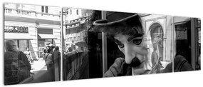 Obraz - Charles Chaplin w Pradze (170x50 cm)