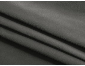 Ciemnoszara aksamitna rozkładana/ze schowkiem sofa 225 cm Hula – Makamii