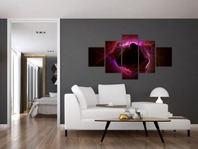 Obraz - abstrakcja chmur (125x70 cm)