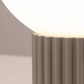 Lampa biurkowa HALO taupe ryflowana SOLLUX  LIGHTING