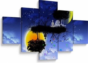 Obraz - Odbicie równowagi (125x70 cm)