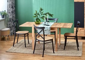 Rozkładany stół Country 80-160x80 w różnych kolorach z trwałym blatem z płyty laminowanej