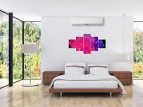 Obraz kolorowego dymu (125x70 cm)