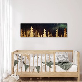 Obraz - Złota noc (170x50 cm)