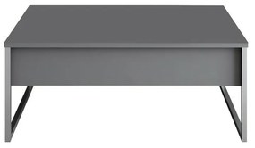 Stolik konferencyjny Luxe Anthracite and Silver