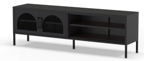 Czarna szafka pod TV 160x50 cm Diora – Marckeric