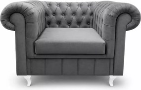 Nowoczesny fotel tapicerowany Chesterfield Asti