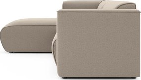 Jasnobrązowy narożnik (lewostronny/z szezlongiem) Merid – Ropez