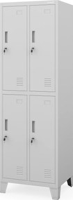 Szafka pracownicza BHP szara: BARTEK 2 Plus