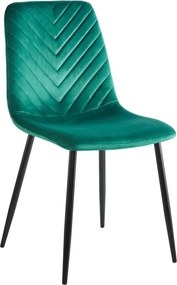 Krzesło do jadalni z przeszyciami w jodełkę K5-FX, tkanina velvet