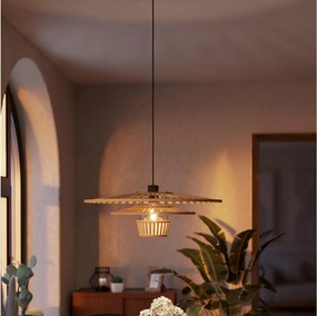 Eglo 44012 - Lampa wisząca na lince LYDNEY 1xE27/40W/230V bambus
