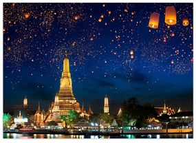 Obraz - Lampiony szczęścia, Bangkok (70x50 cm)