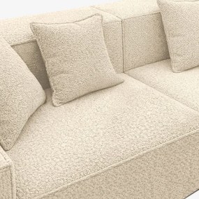 Narożnik Modułowy CERIO Kremowy Boucle Nowoczesny
