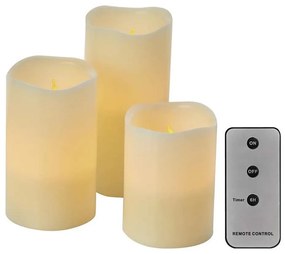 SET 3x LED Dekoracja bożonarodzeniowa 3xLED/3x3AAA + pilot