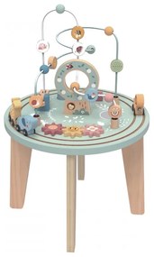 Tooky toy drewniany stół aktywności montessori pętla motoryczna