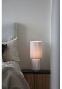 Biała lampa stołowa z tekstylnym kloszem (wysokość 45 cm) Catis – Markslöjd