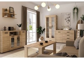 Pojemna biała komoda z 4 szufladami do salonu