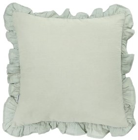 Poszewka dekoracyjna ELIN muślinowa pistacjowa 45x45 cm HOMLA