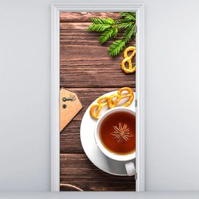 Fototapeta na drzwi - Kubek z dekoracjami (95x205cm)