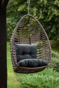 Designerski fotel wiszący na ogród Piatto