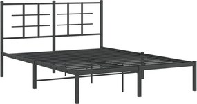 Czarne metalowe łóżko industrialne 120x200 cm K0-D71