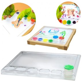 Masterkidz kwadratowa taca do malowania montessori