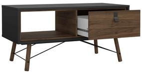 Ciemnobrązowy stolik 48x102 cm Ry – Tvilum