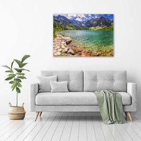 Foto obraz szklany Morskie oko Tatry