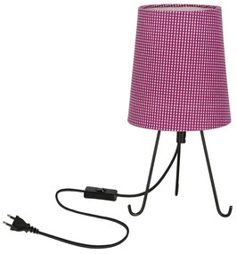 Fioletowa lampka nocna z abażurem - 4X D246 W6-K74