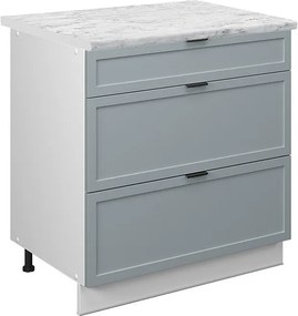 Szafka dolna do kuchni jasnoniebiesko-szary 80x60x82 fame-line