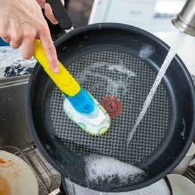 Scrub Daddy Dish Daddy gąbka do mycia naczyń z uchwytem i dozownikiem detergentu