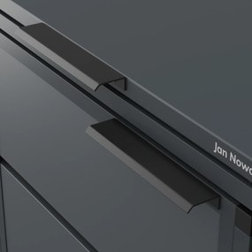 Zabudowa śmietnikowa 240L dwukomorowa, antracyt