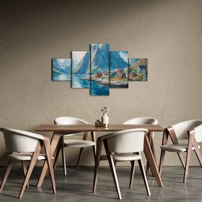 Obraz - Norweskie miasteczko (125x70 cm)