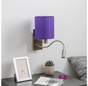 Brilagi - LED Kinkiet NUBILA 1xE27/25W/230V + LED/3W chrom/fioletowy