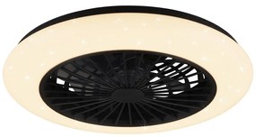 Lampa sufitowa LED w kolorze matowej czerni Stralsund – Trio