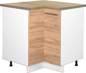 Szafka narożna złoty dąb energetyczny 80.5x60x82 fame-line