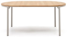 Okrągły rozkładany stół z blatem w dekorze dębu ø 90 cm Montuiri – Kave Home